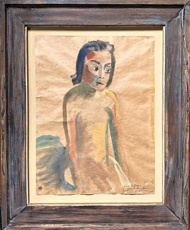 Sitzendes Mädchen, um 1920