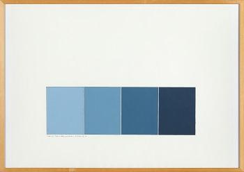 Blaues, von Hellem nach Dunklem, 1975